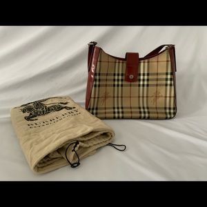 Authentic over the shoulder Burberry bag